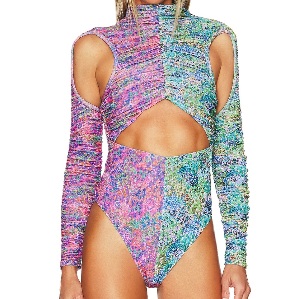 NBD ELEA BODYSUIT mixed floral